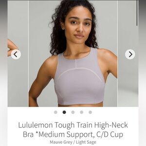 Lululemon Tough Train High-Neck Bra *Medium Support, C/D Cup Size 4